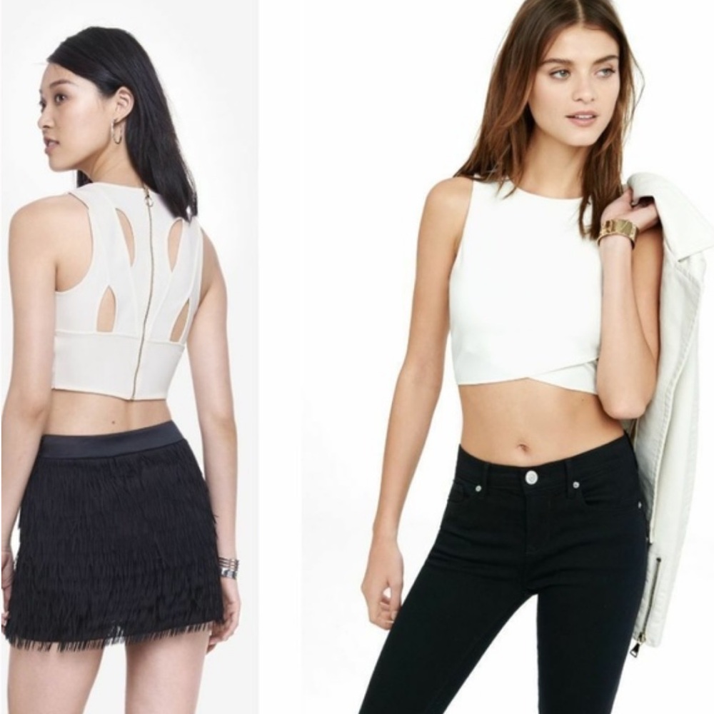 Express Caged Crossover Top